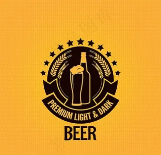啤酒图案矢量