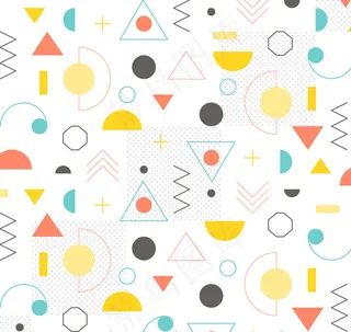 三角与曲线图案