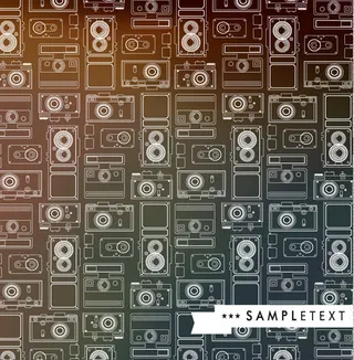 手绘照相机背景