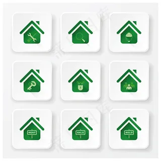 住宅商用图标,免抠元素