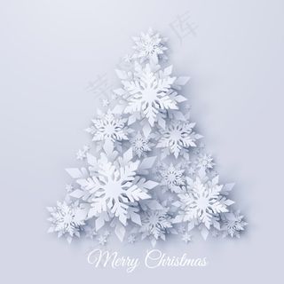 雪花组合圣诞树