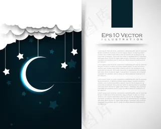 月亮星星背景
