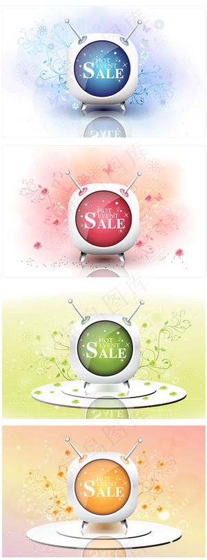 淡雅色彩背景,背景元素