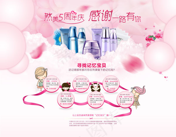 护肤品周年庆