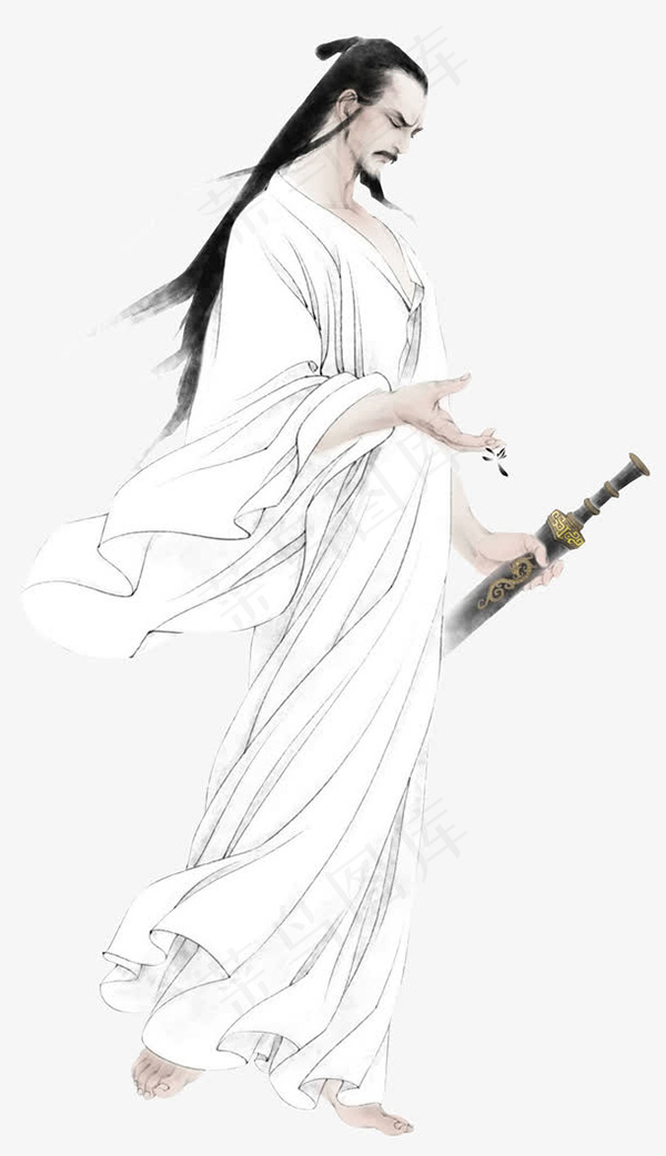 端午屈原人物图