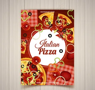 意大利匹萨店传单