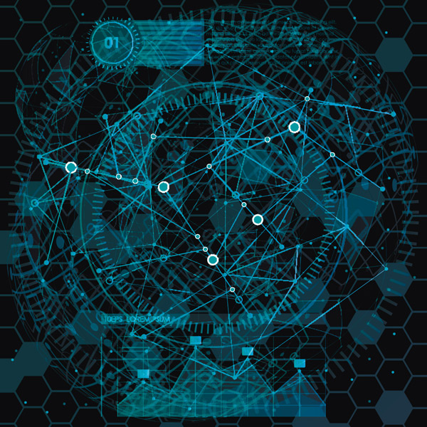 抽象多边形空间eps,ai矢量模版下载