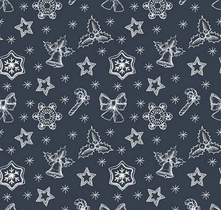 圣诞元素无缝背景