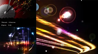 精美科技光芒,背景元素