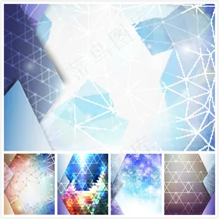 炫彩几何元素背景