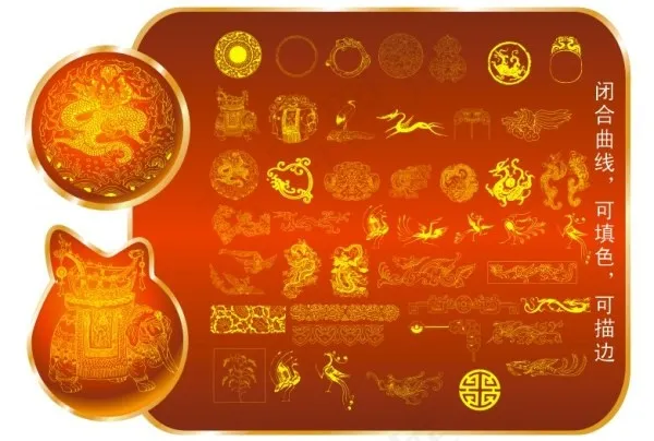 古典边框图案2cdr矢量模版下载