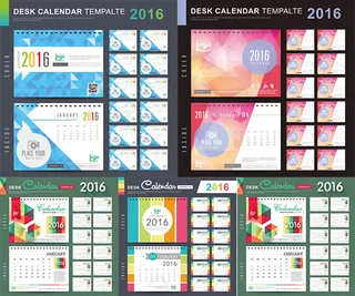 2016年日历矢量