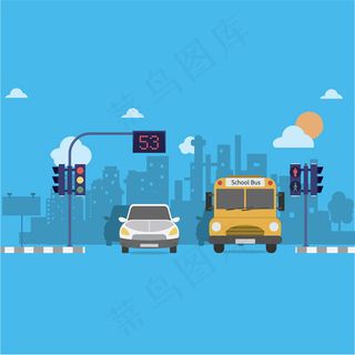 道路路口和车辆