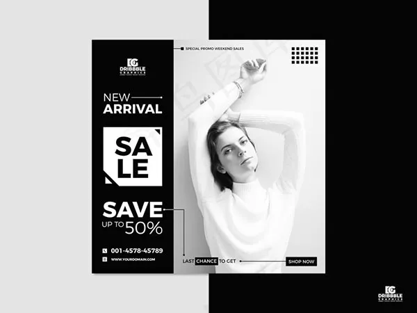 免费时尚Ins模板psd模版下载