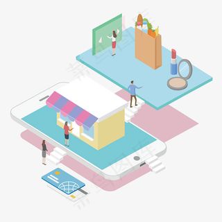 立体手机购物场景