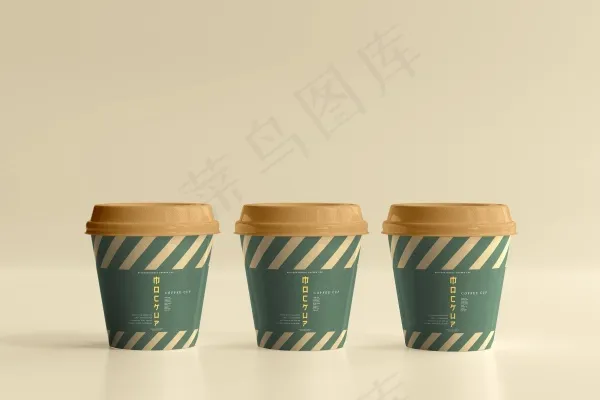 一次性咖啡杯样机psd模版下载