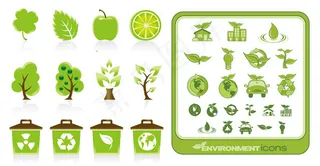 绿色环保图标
