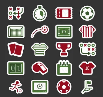 足球元素图标,免抠元素