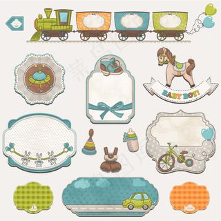 精美实用标签,免抠元素