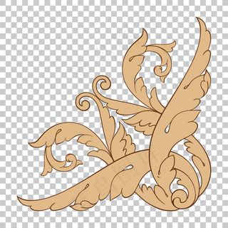 异域风花纹边框