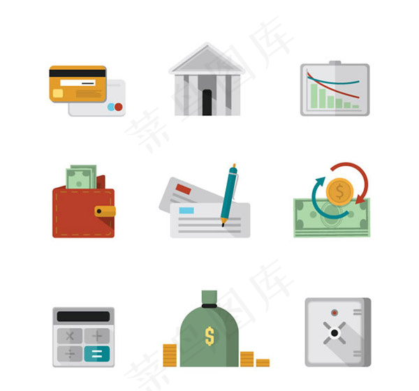 金融元素图标,免抠元素