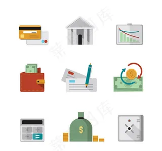 金融元素图标,免抠元素