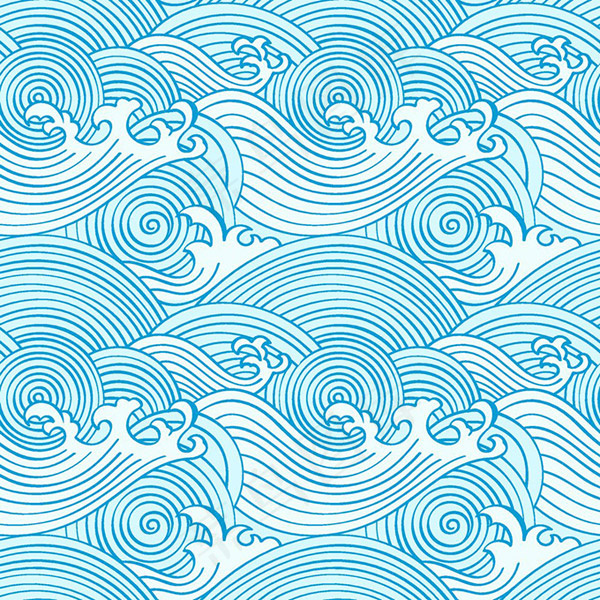 海浪花纹矢量eps,ai矢量模版下载