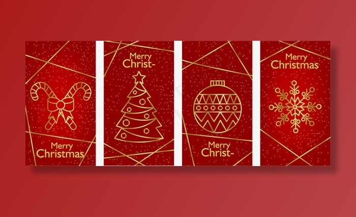 圣诞节卡片矢量