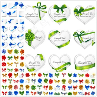 蝴蝶结丝带矢量