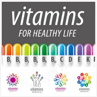 维生素主题矢量3