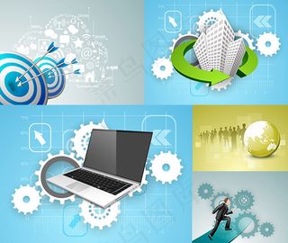 商务科技元素,背景元素