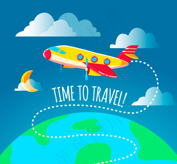 地球上空的飞机