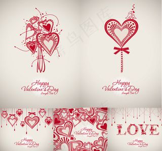 情人节背景,背景元素