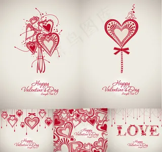 情人节背景,背景元素