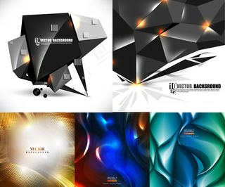 绚丽科技感背景,背景元素