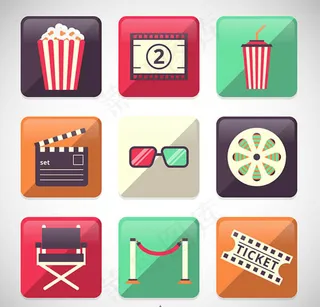 电影元素图标,免抠元素