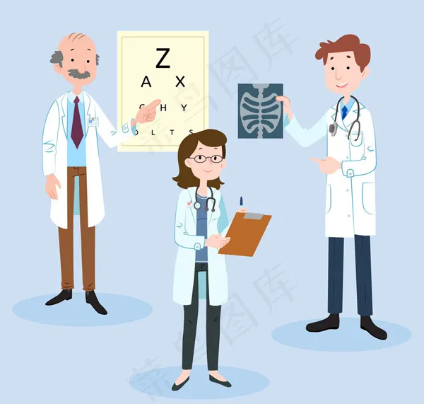 3款创意医生ai矢量模版下载