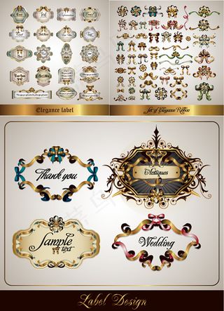 蝴蝶结花边边框