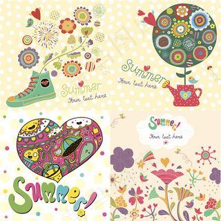 卡通夏季插画