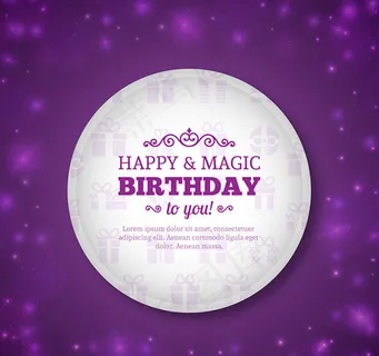 生日祝福卡矢量