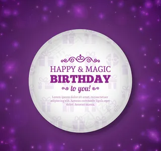 生日祝福卡矢量