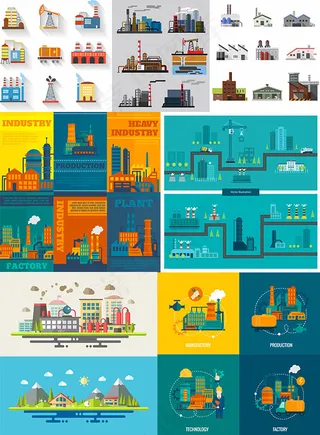 扁平化工厂建筑