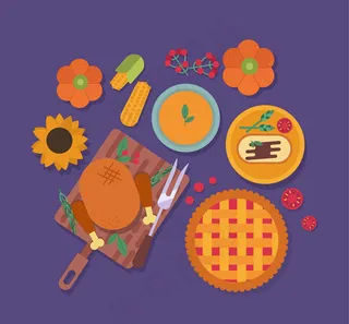 美味感恩节食物