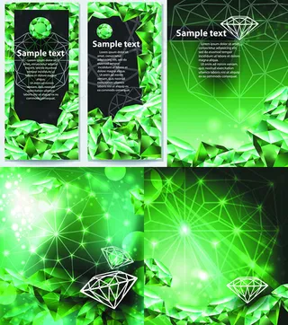 绿色钻石海报
