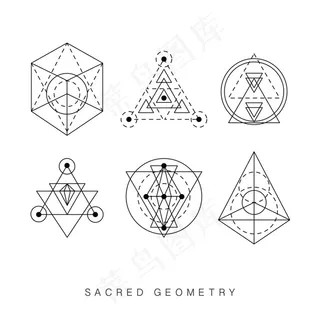 线性抽象几何图案