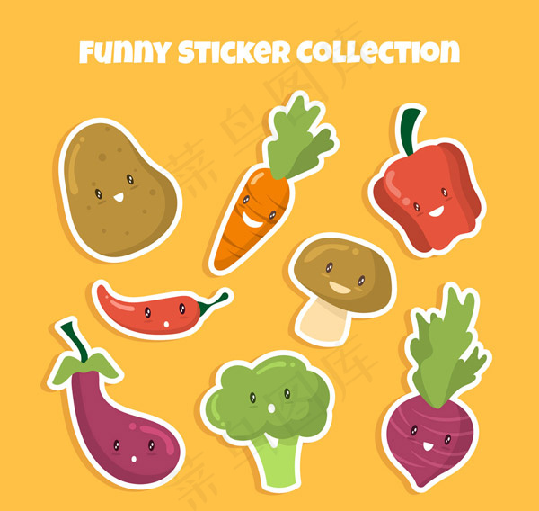 蔬菜表情贴纸