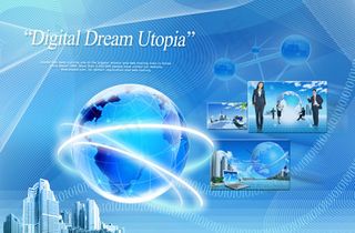 电子商务科技,背景元素