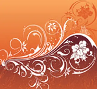 矢量时尚柔和花纹