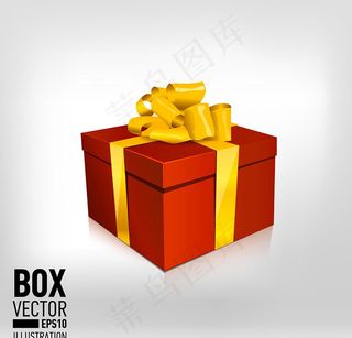 红色礼物盒包装