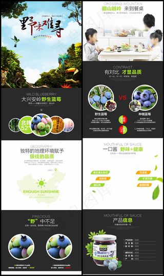 蓝莓果酱详情页